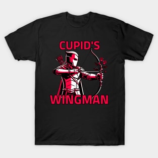 Cupid's Wingman Valentines Day Dating Friend Support Funny T-Shirt